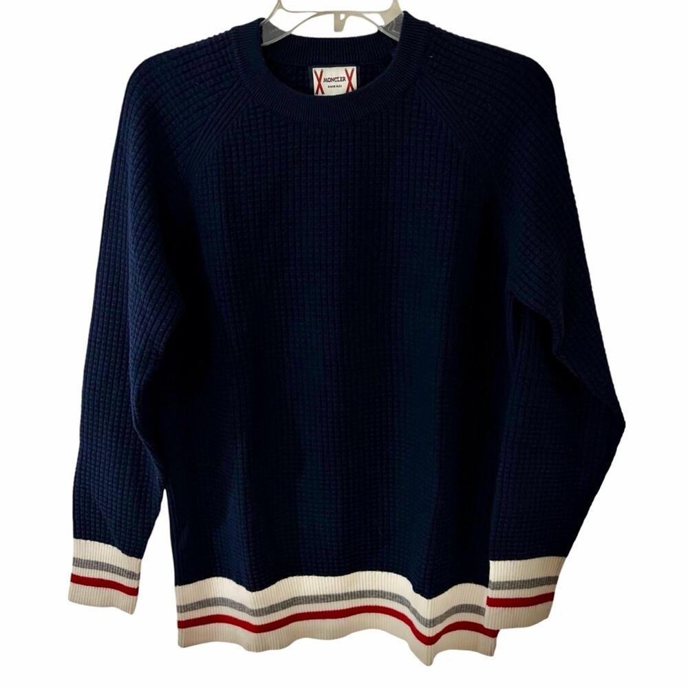 MONCLER Gamme Bleu Navy Crew Neck Sweater XL